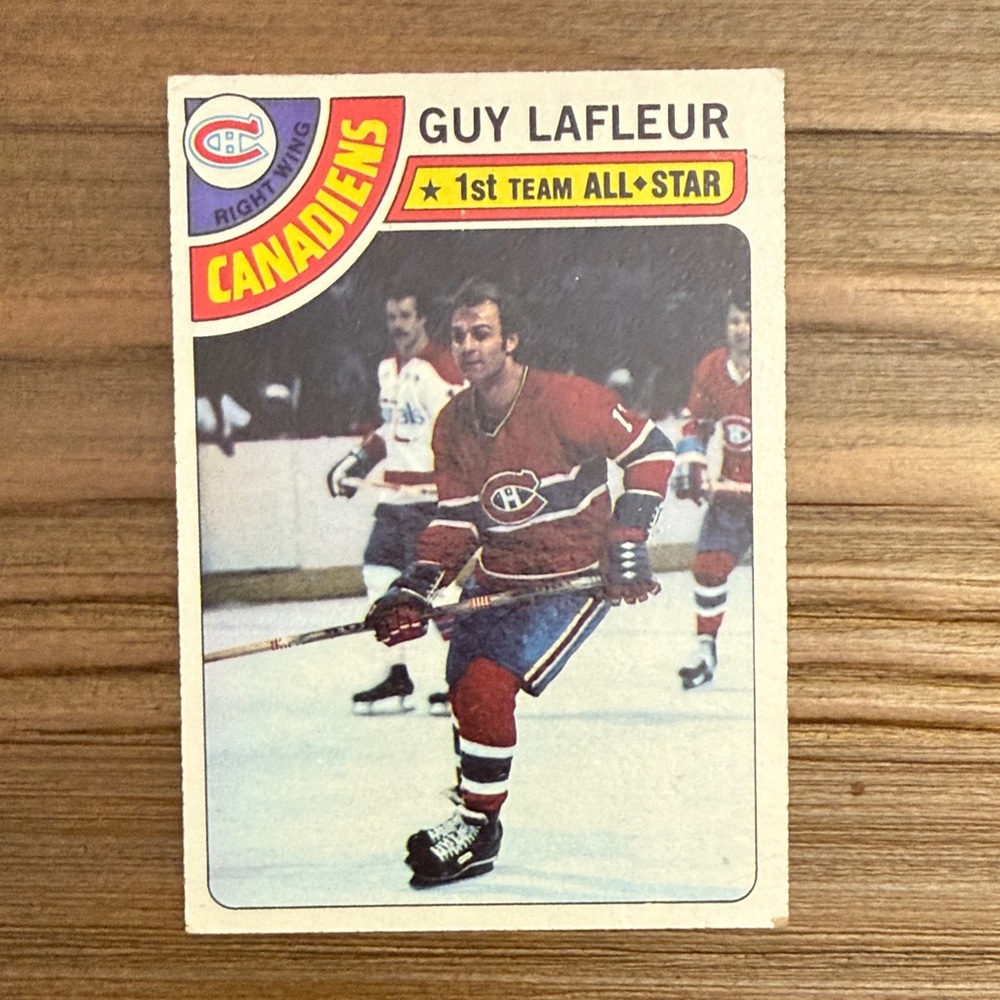 1978 GUY LAFLEUR Topps trading cards #90